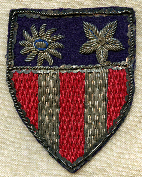 Ext Rare Early WWII(mid-late1942) UPSIDE DOWN STAR Theater-Made CBI Patch