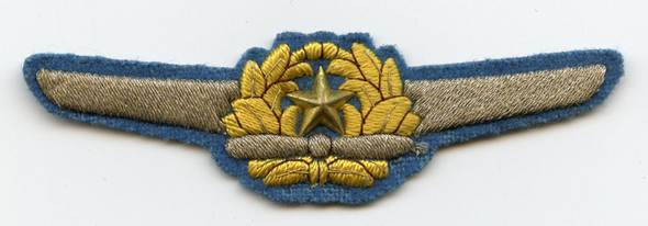 Scarce & Beautifully Embroidered WWII Japanese Army Officer Pilot Wing
