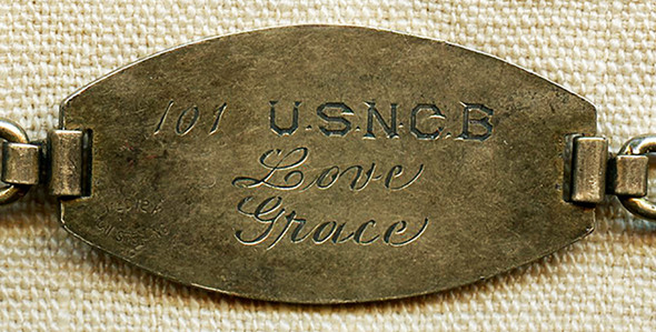 Very Nice WWII Seabees ID Bracelet of Jack Rutledge SN 874-94-06 of the 101st USNCB