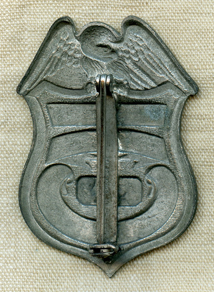 Rare WWII Troop Carrier Ship Police Badge USN USS ANTAEUS AS-21/AG-67