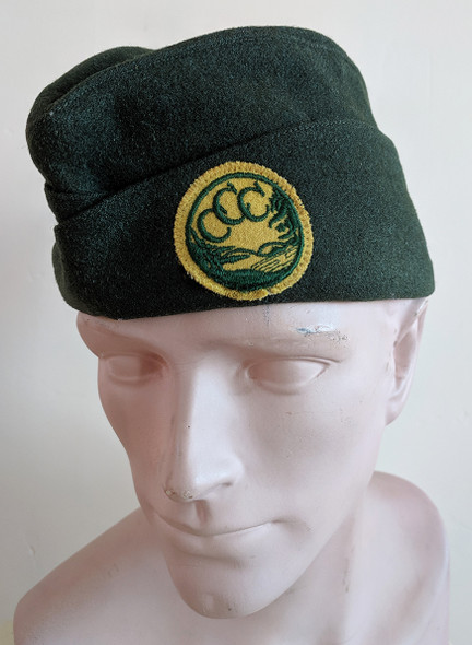 Late 1930's Civilian Conservation Corp Side Cap with Patch