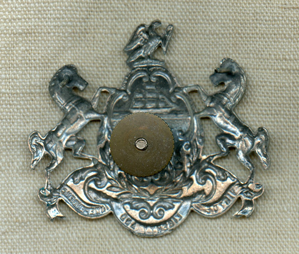 Nice Early 1920s-1930's PA State Police Trooper Hat Badge