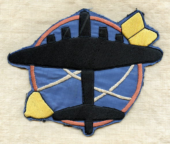 Beautiful WWII USAAF 774th Bomb Sq 463rd Bomb Group 15th Air Force Jacket Patch Italian Made
