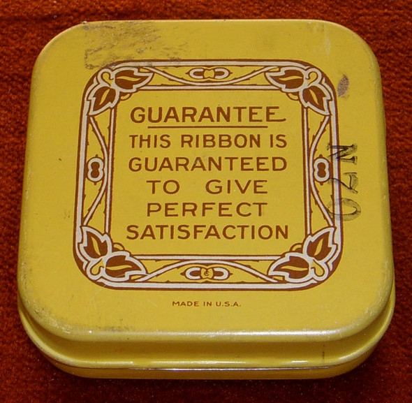 Circa 1920s Portsmouth, New Hampshire Typewriter Ribbon Tin