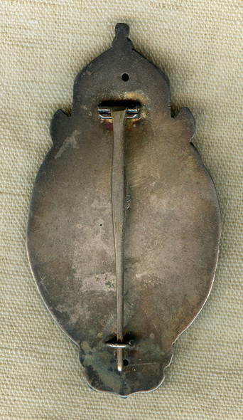 Stunning WWI Bulgarian Observer Badge in the Hollow Construction 900 Silver by Meybauer