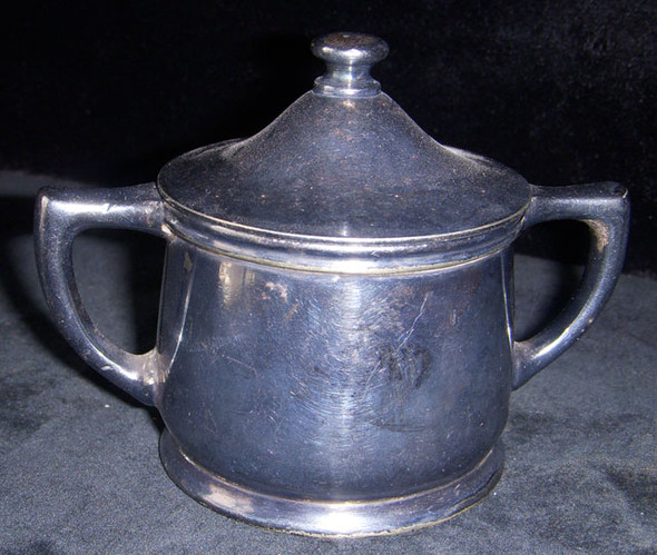 1920s Portsmouth Cottage Hospital Silver 5 Oz. Sugar Bowl