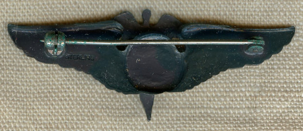 Ext Rare 1944 "Issue" USAAF Flight Nurse Wing in the Blackinton Pattern