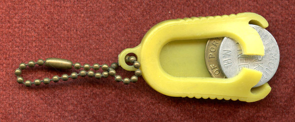Cool 1950s Newington (New Hampshire) Drive-In Theater Key Chain with Portsmouth Tokens