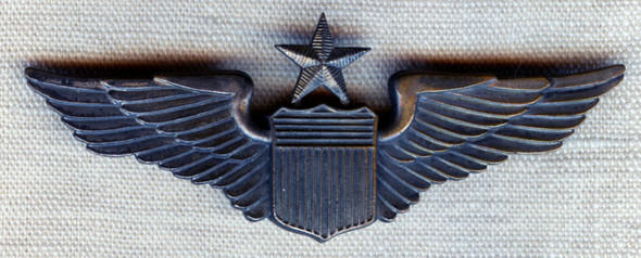 Rare Ca 1937 US Air Corps (USAC) Sr Pilot Wing in High Decal Style By AMCRAFT