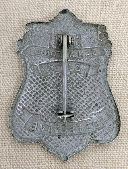 Rare 1930's - 1940's San Antonio Texas City Police Detective Badge #53