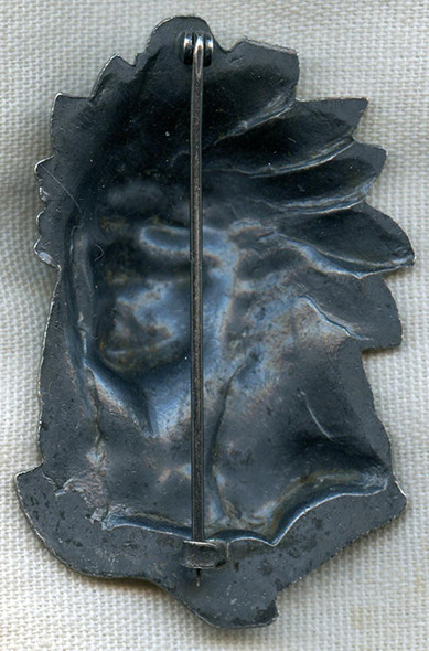 Great ca 1910s - 1920s American Indian Chief Badge from Glacier National Park