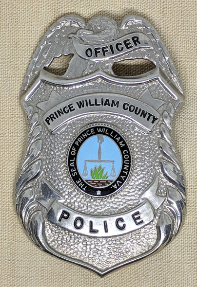 Vintage 1980s-90s Prince William County Virginia Police Officer Badge by Blakinton