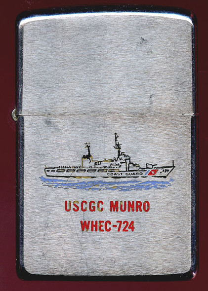 1971 Factory-Engraved Zippo for USCG Cutter Munro (WHEC-724)