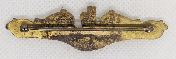 Beautiful & Scarce Ca 1943 USN Submarine Officers Dolphins by AMICO