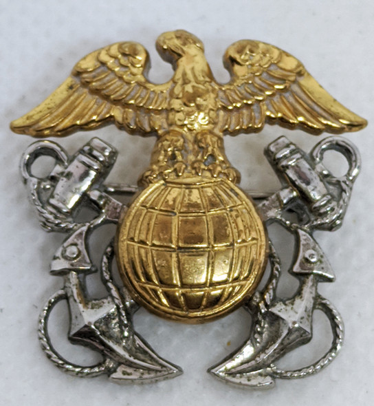 Rare Late 1940's Coast & Geodetic Survey Officer's Overseas Cap Badge by Meyer