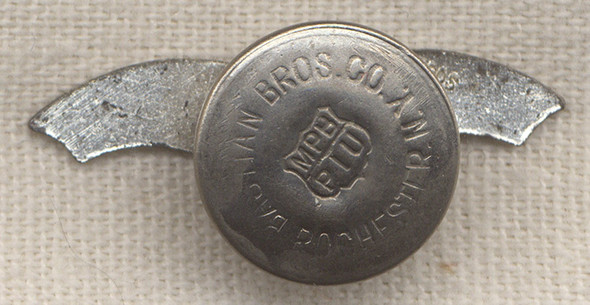 Sterling WWII Chamberlain Aircraft Training Division Inc. Lapel Wing by Bastian Bros.