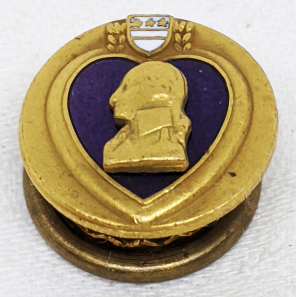 Beautiful & Rare 1930's Purple Heart Recipient's Lapel Pin