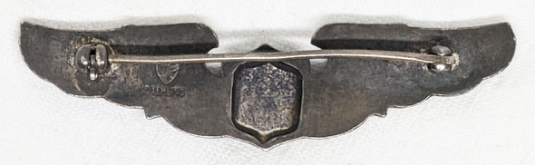 WWII USAAF Shirt Size Pilot Wing by Rare Maker - JOSIAH ODENCE.