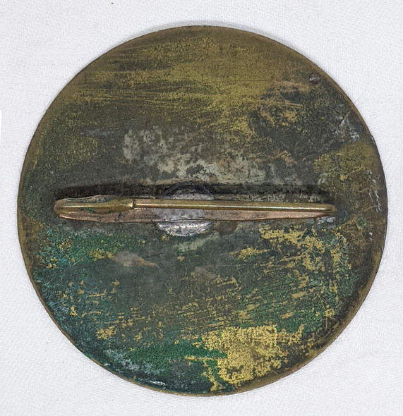 Extremely Rare WWI A E F Transportation Service Railroad Department Employee Badge. Lucky #7777