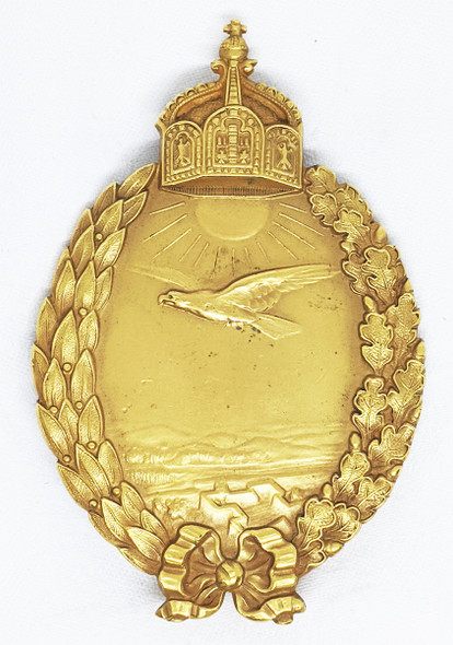 Stunning, Minty, & Rare WWI Imperial German Naval Land Pilot Badge by Carl Dillenius