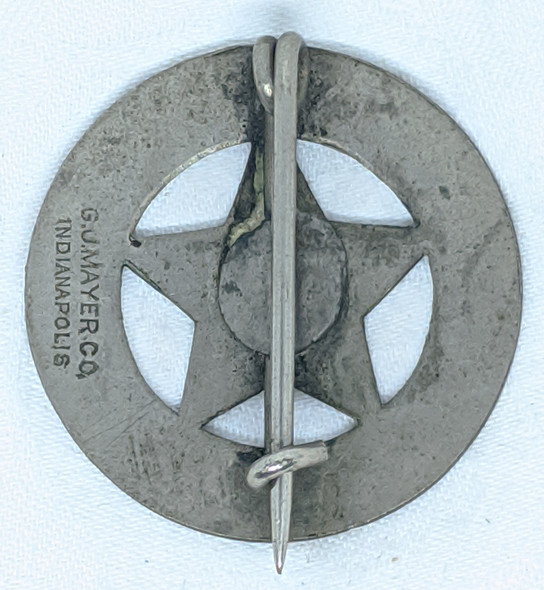 Circa 1910's - 1920's Indianapolis Human Society Member Badge #851.