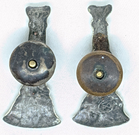 Wonderful ca 1870's Fire Dept. Bugle Rank Badge Set for Assistant Fireman, Now Lieutenant.