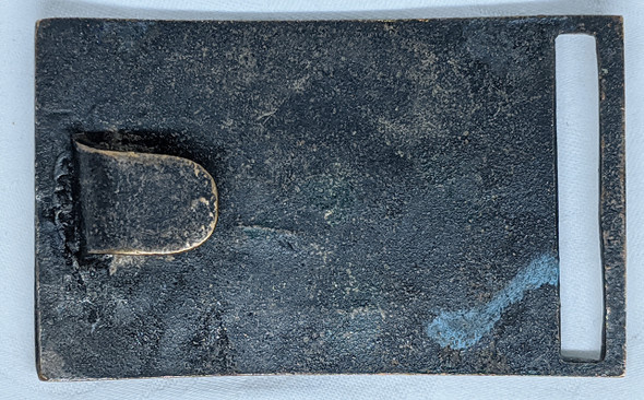 Rare Circa 1860's US Fraternal Uniform Buckle for the Ancient Order of Foresters in Silvered Bronze.