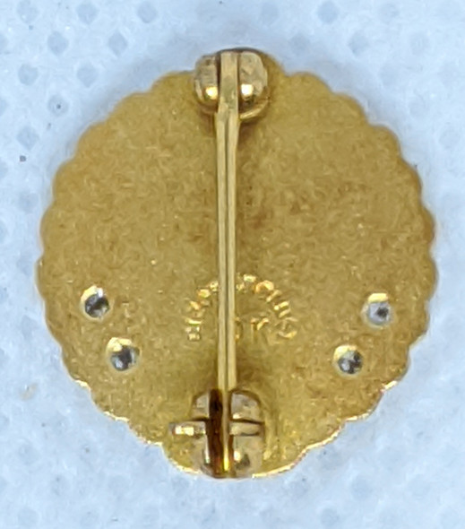 1940's - 50's Coca Cola 25 Year Service Pin in 10K Gold by Dieges & Clust.