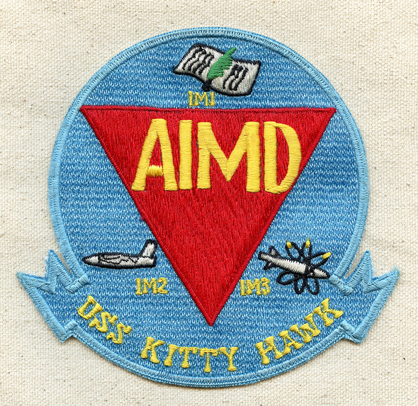 Mid-1970's USS Kitty Hawk - CVA 63 AMID Aircraft Jacket Patch.