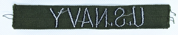 Vietnam Era Japanese-Embroidered USN Uniform Tape LONGEST Length