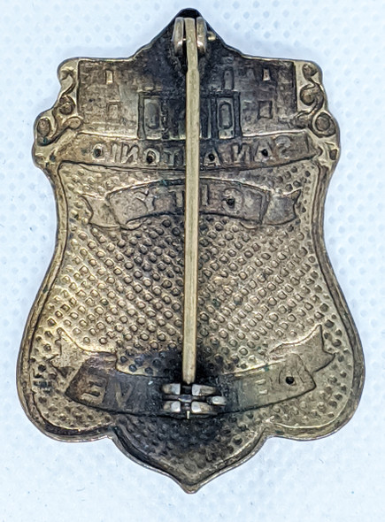 Beautiful & Extremely Rare 1940's San Antonio City Police Captain of Detective Badge. #28