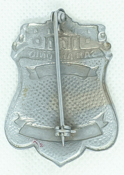 Rare 1930's - 40's San Antonio Police Lines Press Badge #4