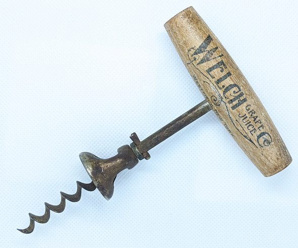 Scarce Ca. 1900's WELCH Grape Juice Co. Cork Screw