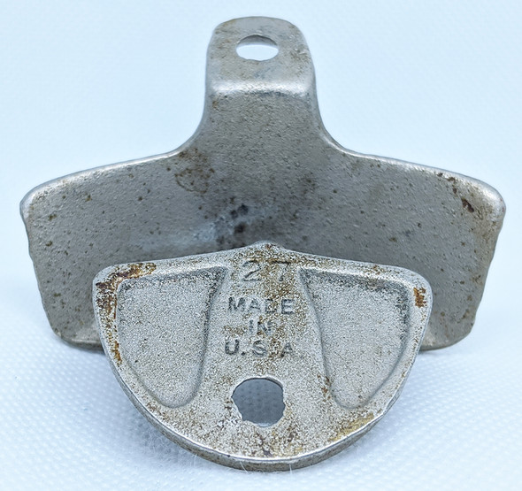 Iconic 1950's Coca Cola Wall Opener in Nickel Plated Cast Iron