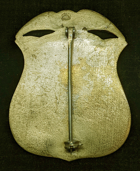 Great Old 1930s - 1940s Police Inspector Badge from Detroit Michigan by WEYHING BROS