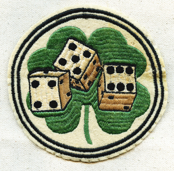 Nicer Ca 1943 - 44 USAAF 456th Bomb Sq., 323rd B.G., 8th/9th AF Combat Worn Jacket Patch D-Day Unit