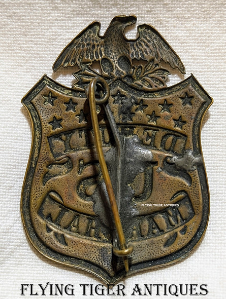 Wonderful 1880's - 1890's Chief Deputy US Marshal Badge with "The Look"
