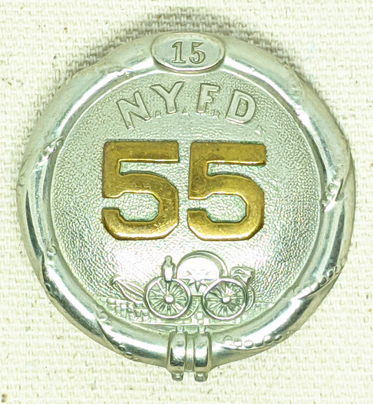 Ext. Rare 1860 New York Fire Dept Badge for the Harry Howard Hose Co. #55