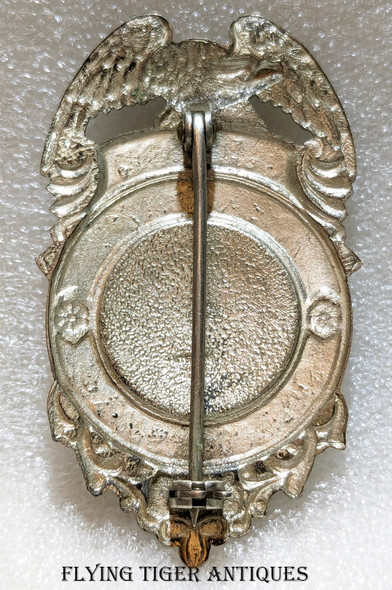 Beautiful, Huge, Ca 1950 Territorial Anchorage Alaska Sterling Silver Fireman Badge