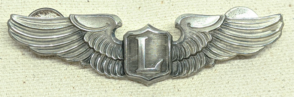 Gorgeous Ca 1943 USAAF Liaison Pilot Wing in Sterling by AMICO Clutchback on Original Card