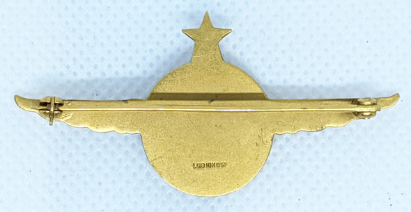 Gorgeous Late 1960s PAA Pan American Airways Senior Captain Wing of Ned Mullen in 10K NSF by Balfour