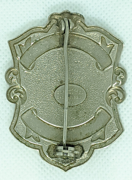 Ca 1930s - 1940s Manchester NH Fire Department Badge #108