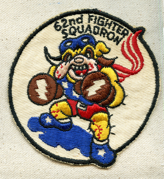 1950's USAF 62nd Fighter - Interceptor Squadron Jacket Patch