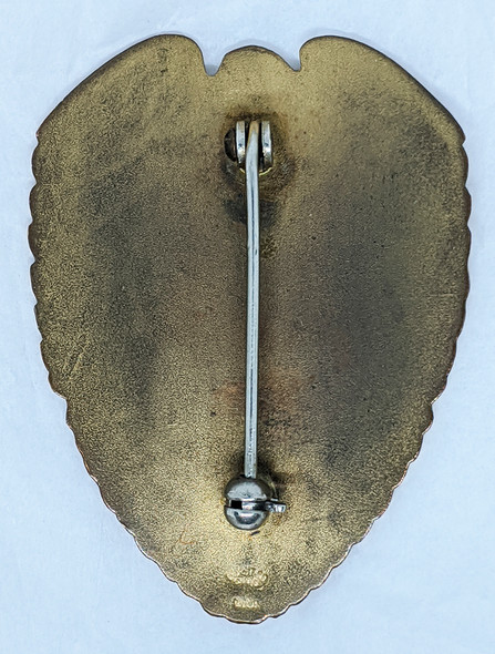 Gorgeous 1940's - 1950's Hutchinson KS Custom Die Police Lieutenant badge in Gold Fill