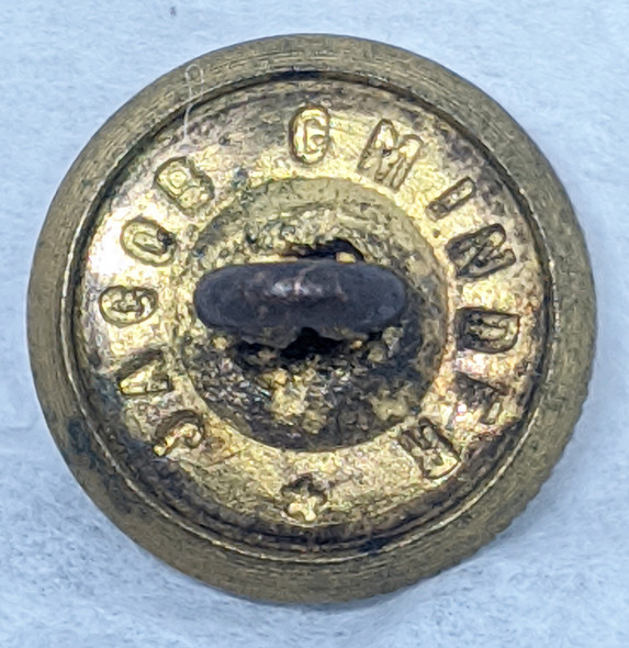 Rare 1870's US Revenue Cutter Service Cuff or Vest or Hat Button by Jacob Gminder of Baltimore