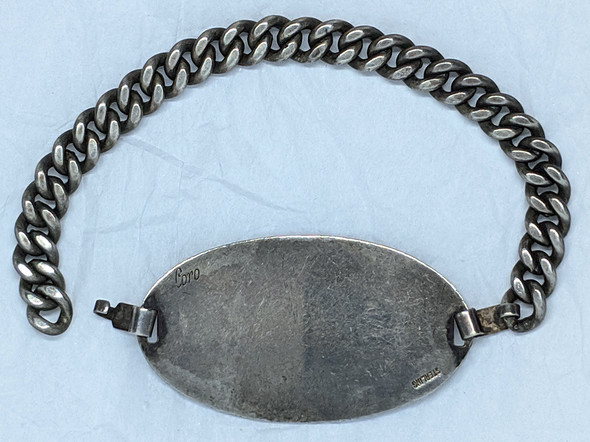 Great WWII USAAF Air Gunner ID Bracelet in Sterling by CORO