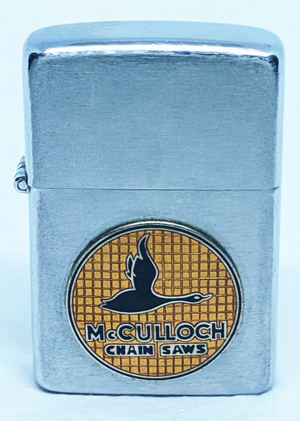 Rare Early 1950's McCulloch Chain Saws Adv. Rainbow Lighter Made in Japan