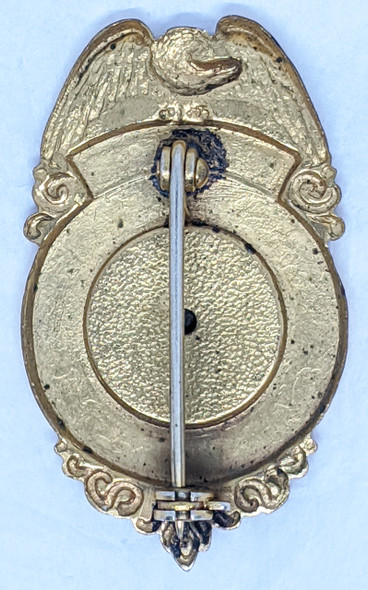 1940's - 50's Hutchinson KS Police Wallet or Juice Badge Named to C.H.BROADUS