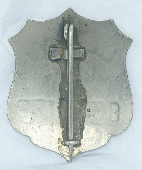 Great "Old West" Stock Deputy Sheriff Shield Shape Badge, Ca 1890's