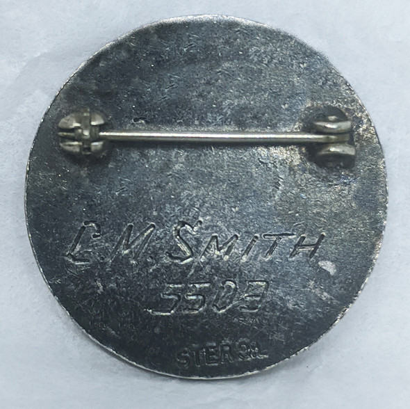 Beautiful Old 1930's Manitoba Dept of Health LPN Badge in Enameled Starling